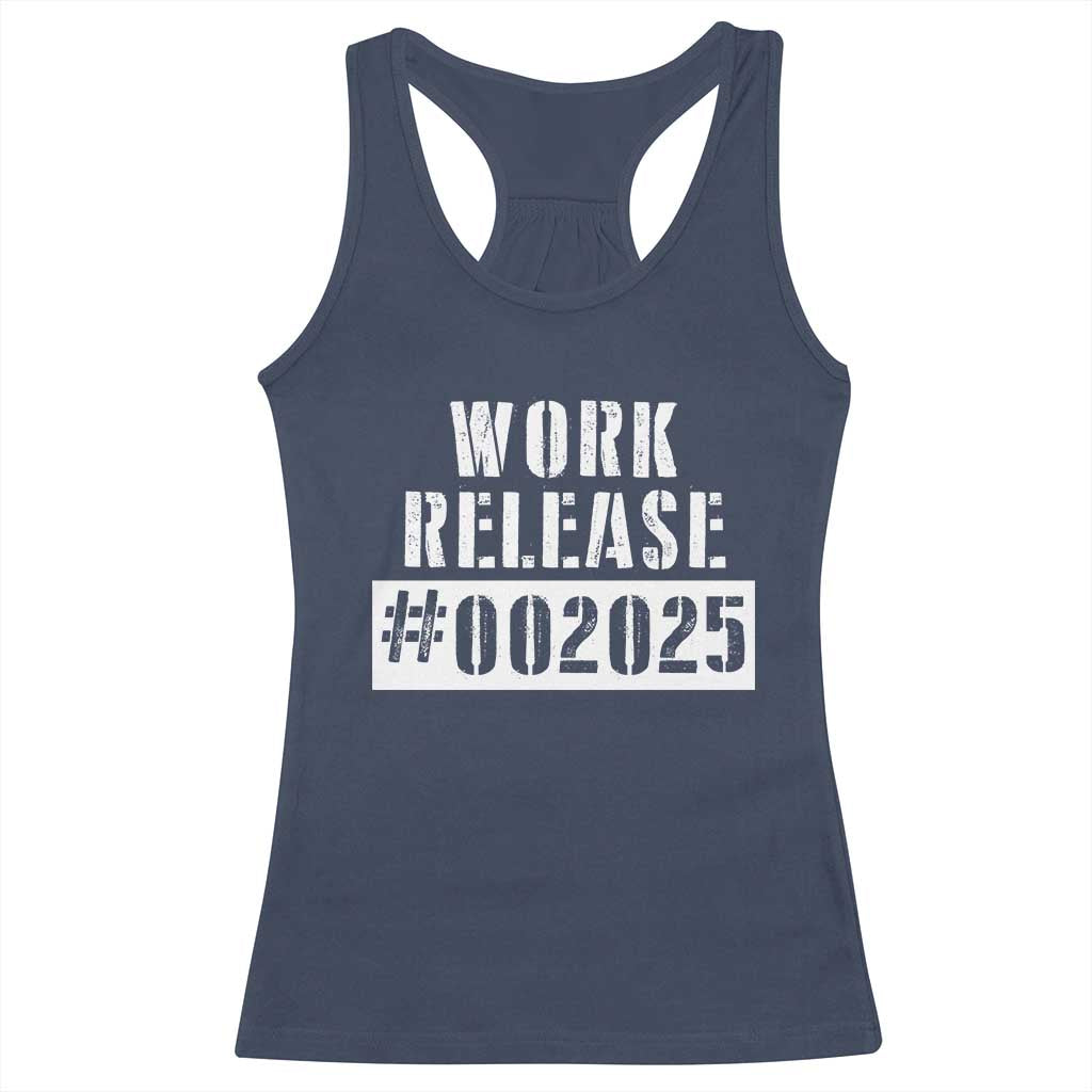 Funny Retirement 2025 Racerback Tank Top Work Release