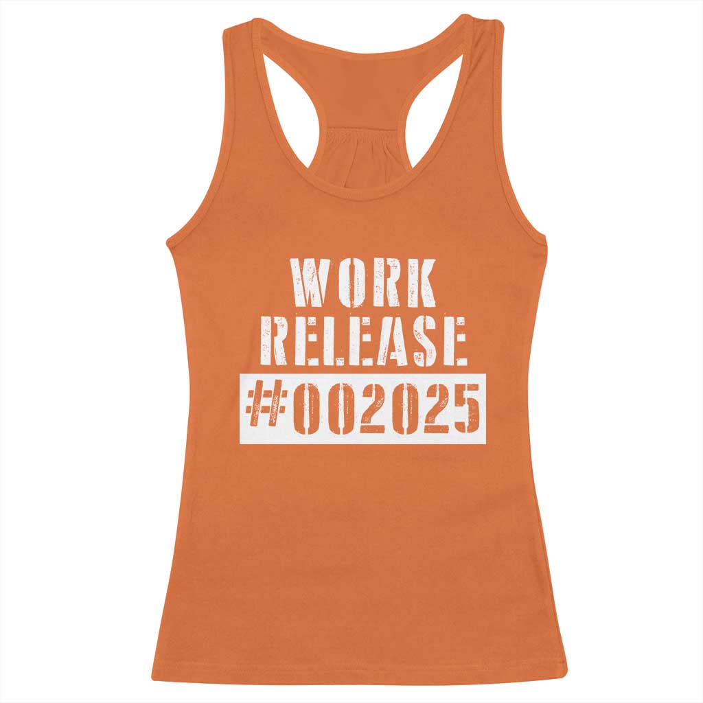 Funny Retirement 2025 Racerback Tank Top Work Release