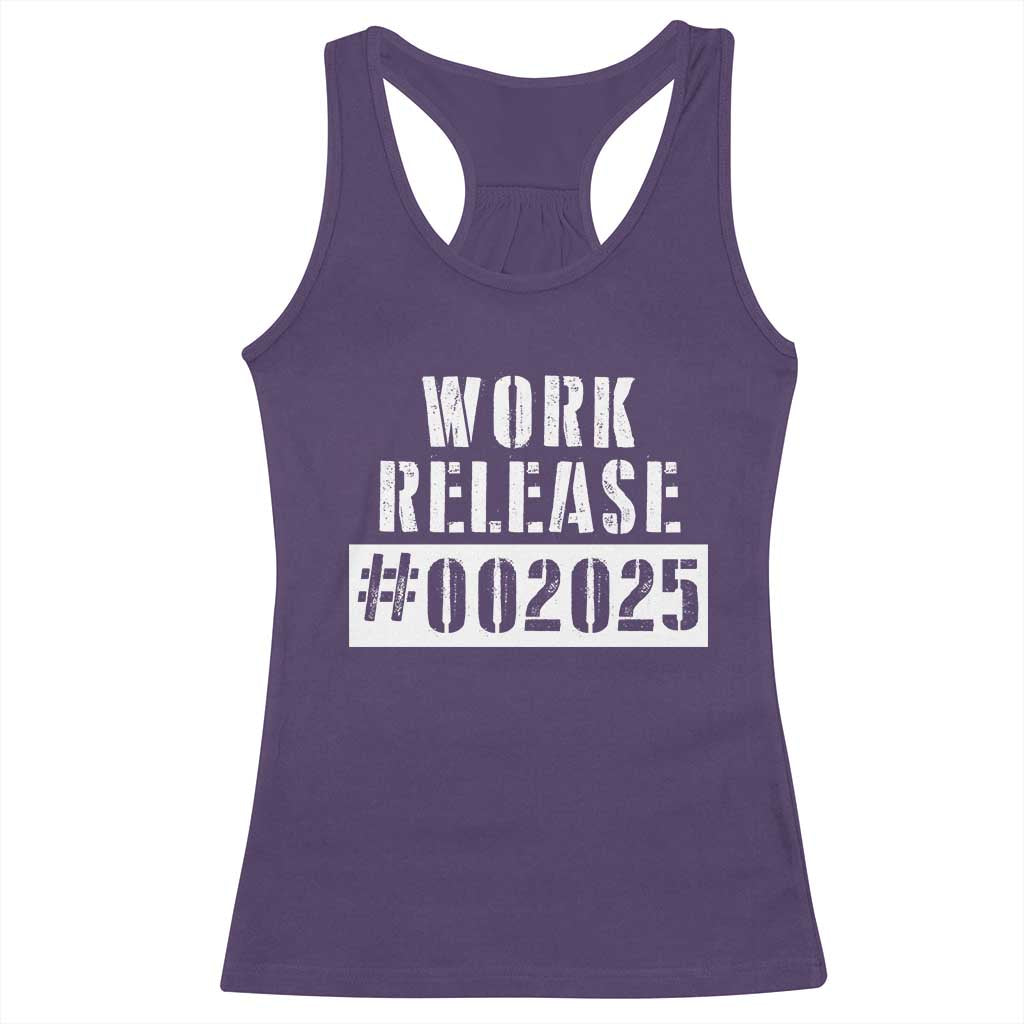 Funny Retirement 2025 Racerback Tank Top Work Release