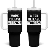 Funny Retirement 2025 Tumbler With Handle Work Release