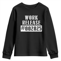 Funny Retirement 2025 Youth Sweatshirt Work Release