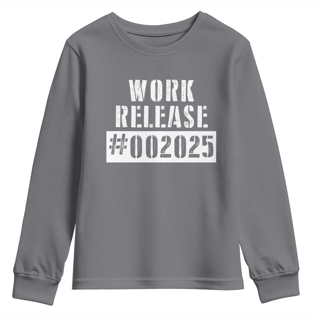 Funny Retirement 2025 Youth Sweatshirt Work Release