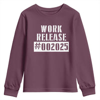 Funny Retirement 2025 Youth Sweatshirt Work Release