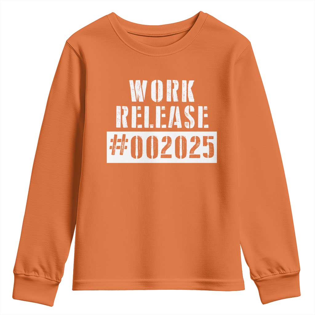 Funny Retirement 2025 Youth Sweatshirt Work Release