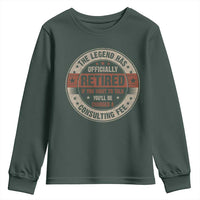 Funny Retirement Youth Sweatshirt The Legend Has Officially Retired If You Want To Talk You'll Be Charged A Consulting Fee