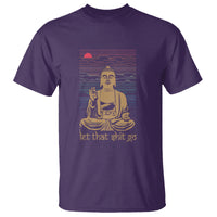 Funny Buddhism T Shirt Let That Shit Go Buddha - Wonder Print Shop