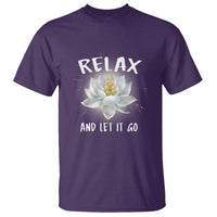 Buddhism T Shirt Relax Let it Go Monk Zen Lotus - Wonder Print Shop