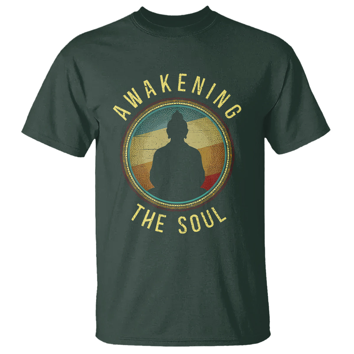 Buddhism T Shirt Awakening The Soul Buddha Zen Yoga - Wonder Print Shop