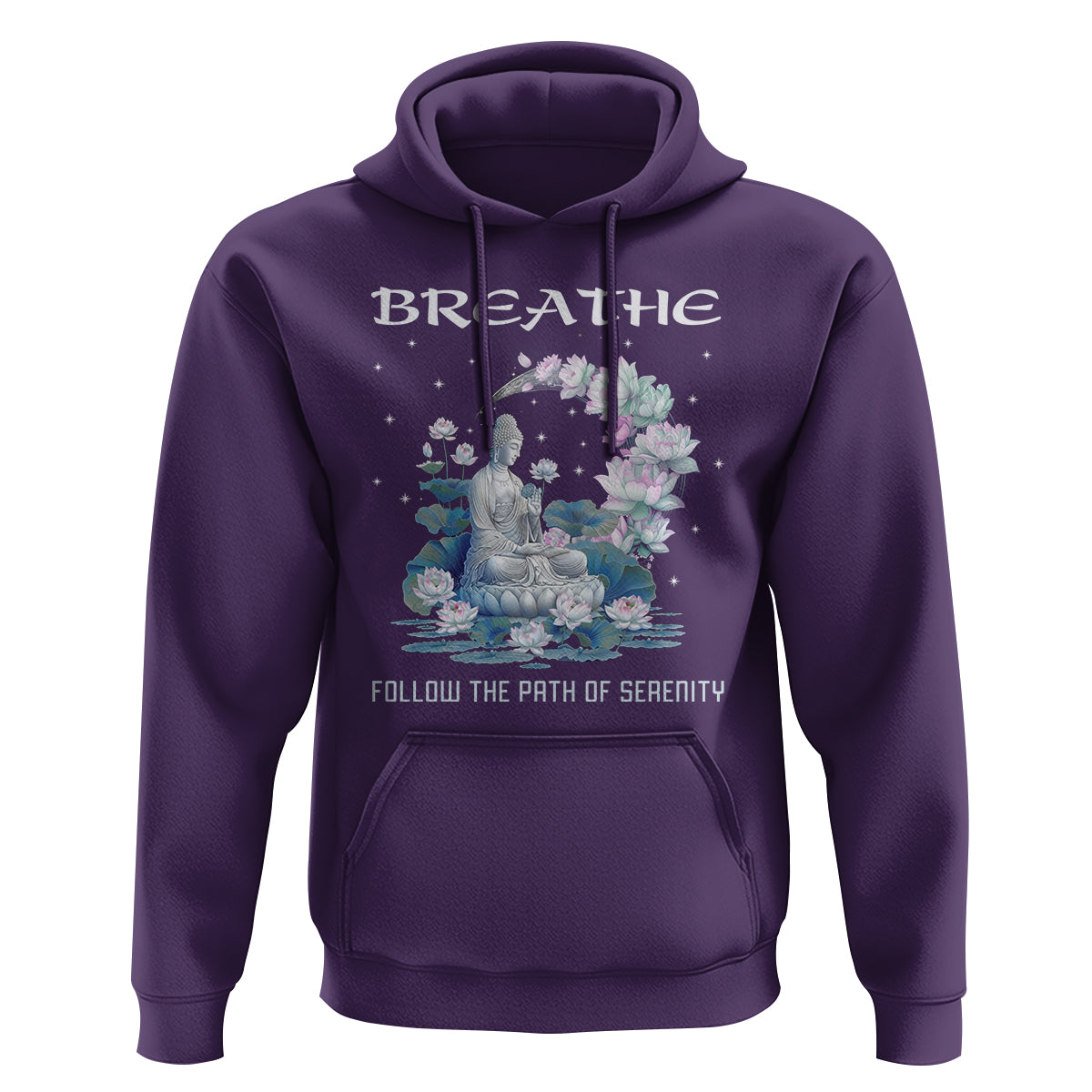 Buddhism Hoodie Breathe Follow The Path Of Serenity - Wonder Print Shop