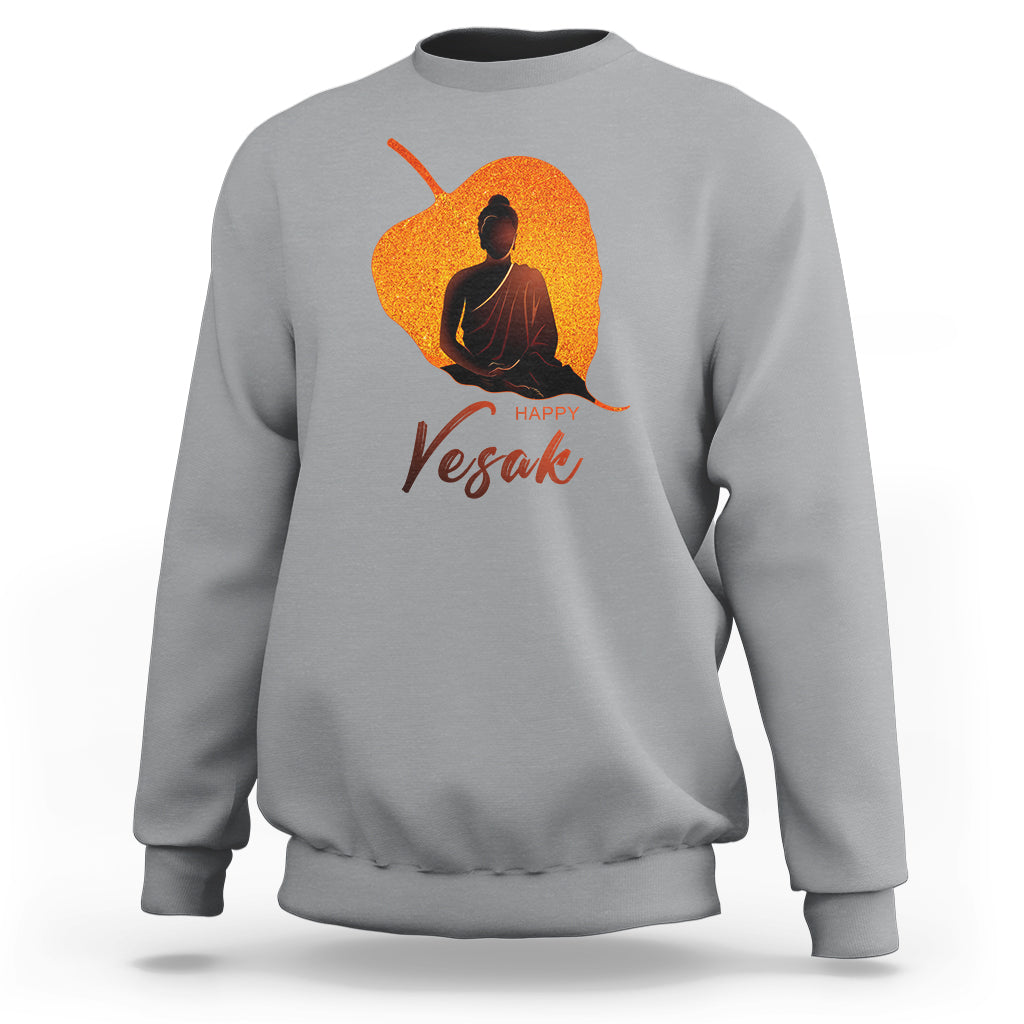 Buddhism Sweatshirt Happy Vesak  Buddha Zen Yoga - Wonder Print Shop