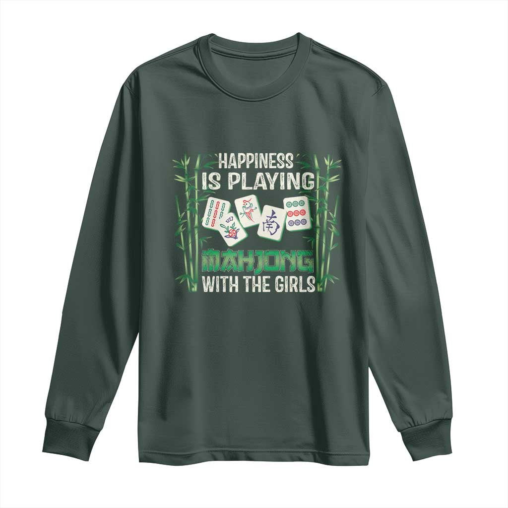 Happiness Is Playing Mahjong With The Girls Long Sleeve Shirt