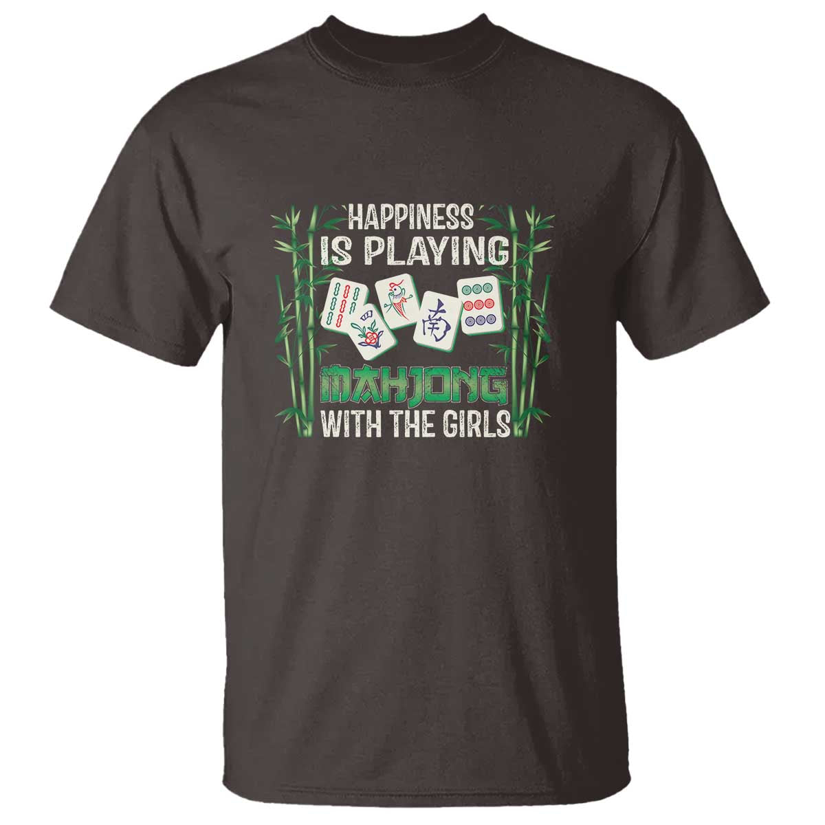 Happiness Is Playing Mahjong With The Girls T Shirt - Wonder Print Shop