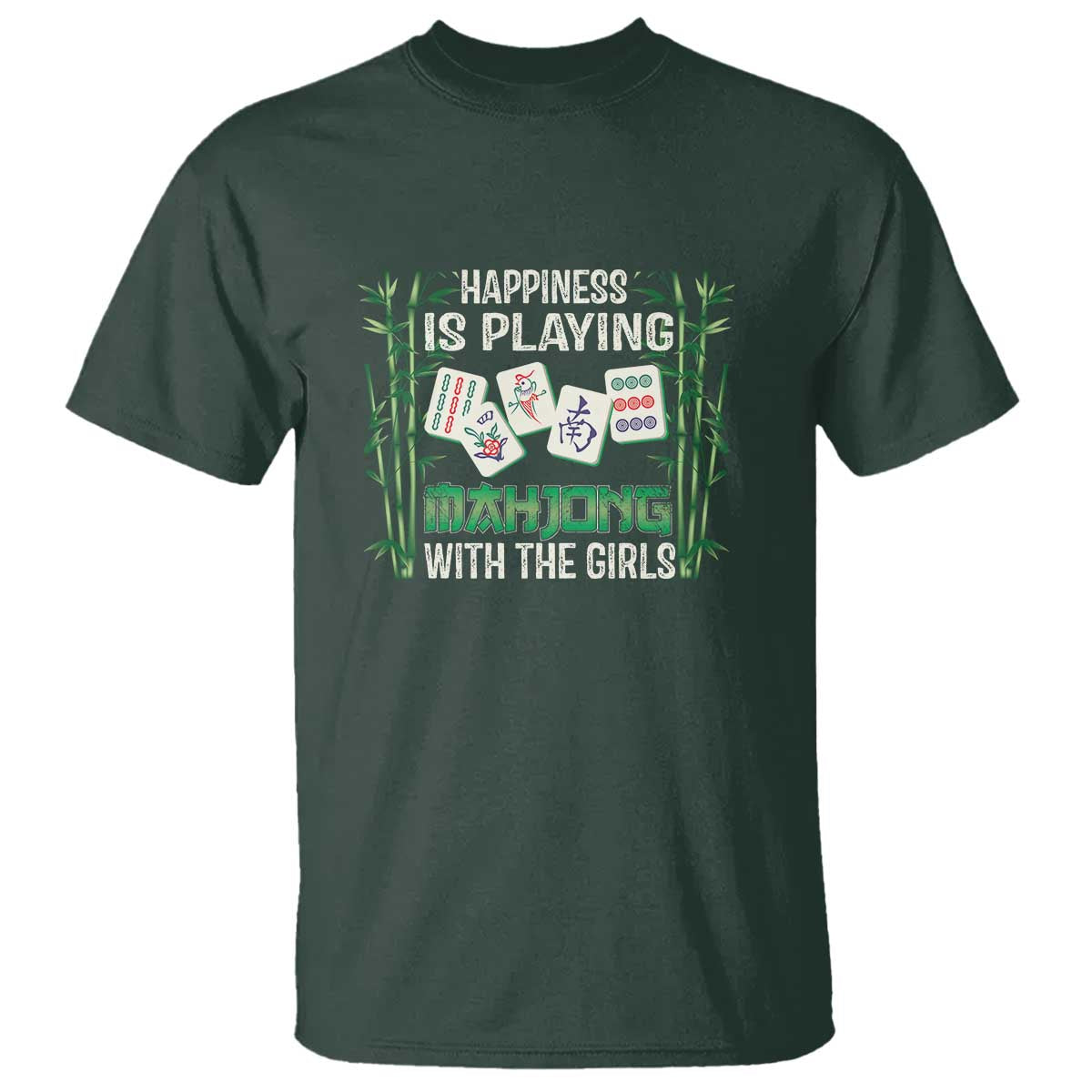 Happiness Is Playing Mahjong With The Girls T Shirt - Wonder Print Shop