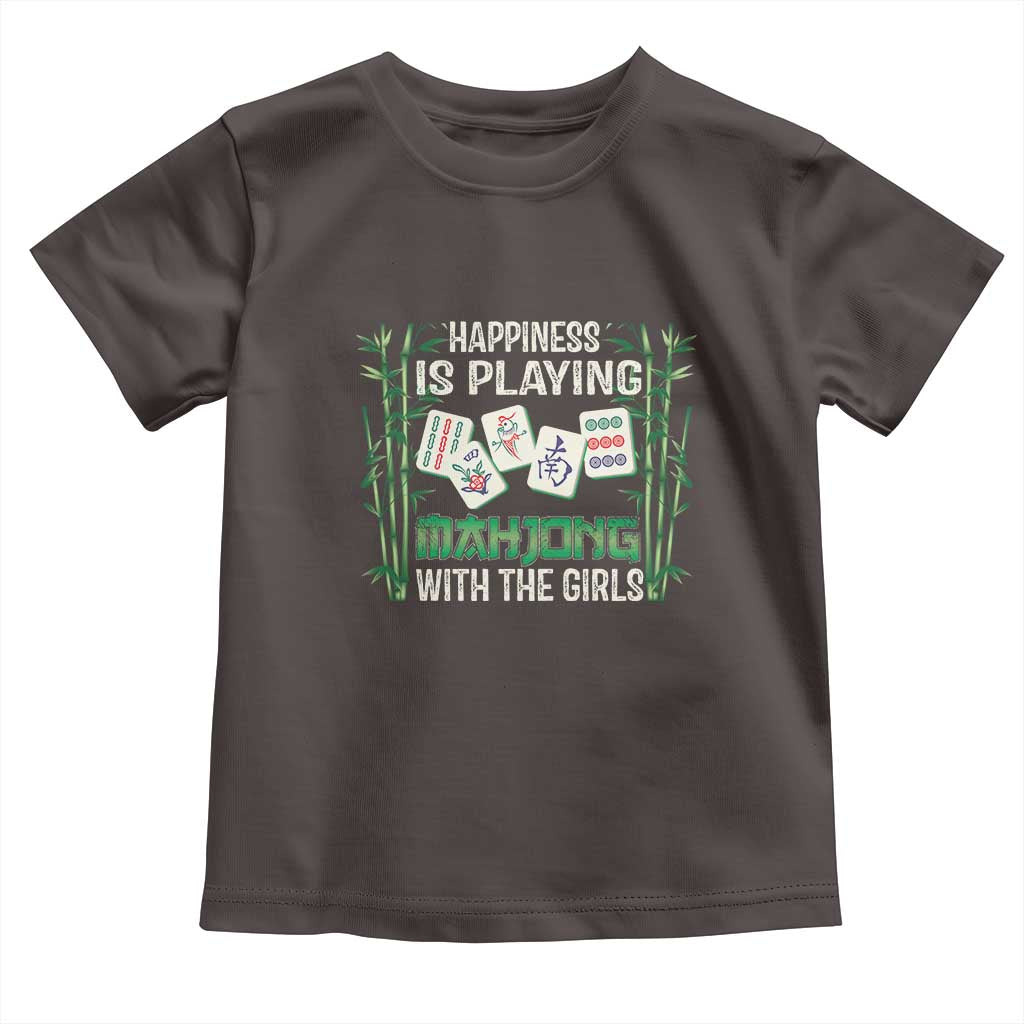 Happiness Is Playing Mahjong With The Girls Toddler T Shirt