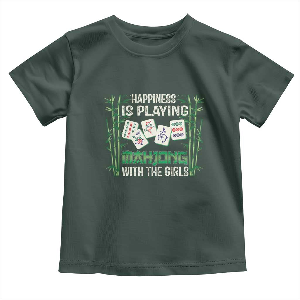 Happiness Is Playing Mahjong With The Girls Toddler T Shirt