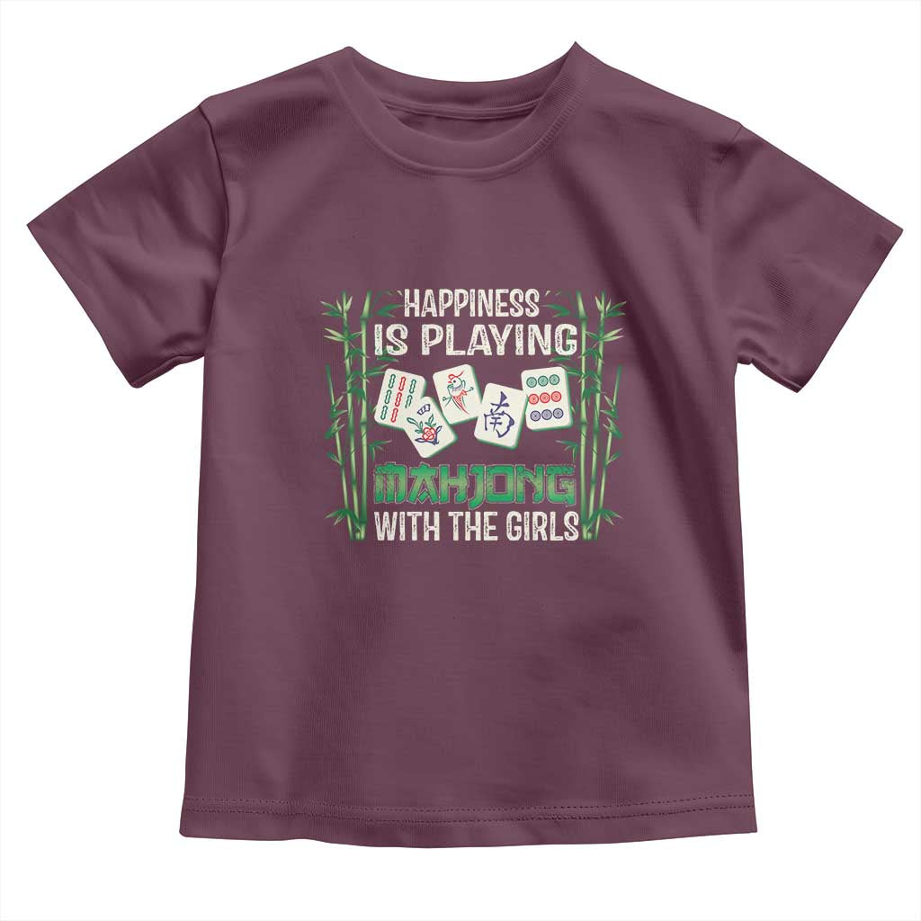 Happiness Is Playing Mahjong With The Girls Toddler T Shirt