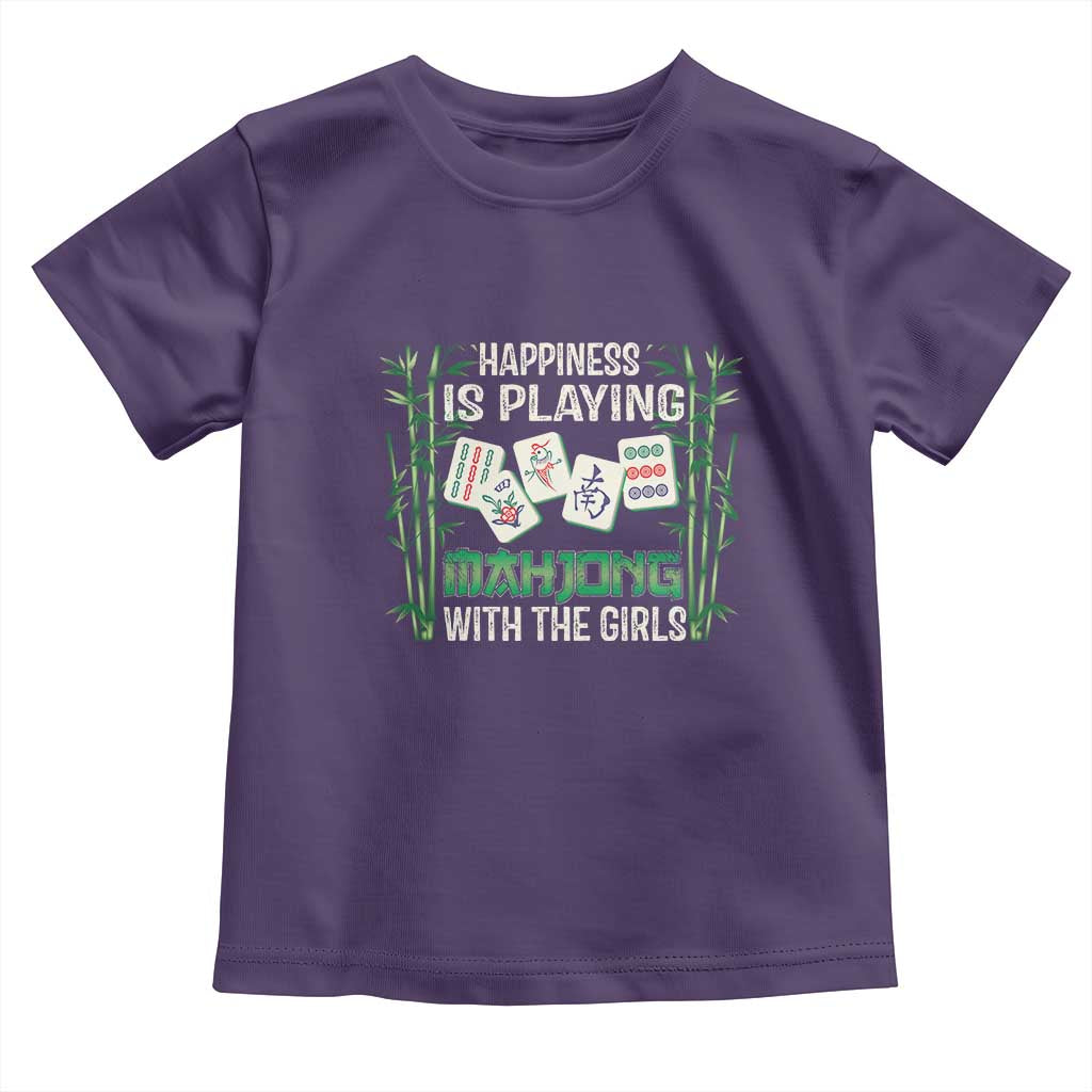 Happiness Is Playing Mahjong With The Girls Toddler T Shirt