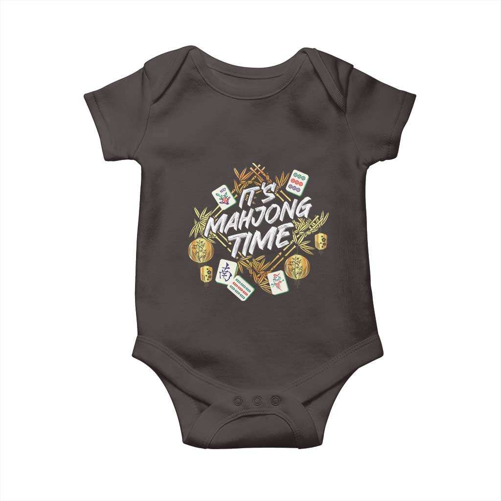 It's Mahjong Time Gambling Chinese Game Baby Onesie