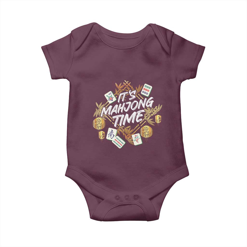It's Mahjong Time Gambling Chinese Game Baby Onesie