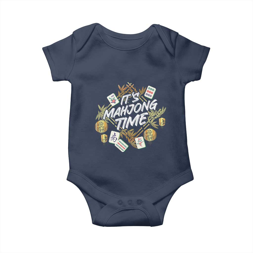 It's Mahjong Time Gambling Chinese Game Baby Onesie