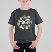 It's Mahjong Time Gambling Chinese Game T Shirt For Kid - Wonder Print Shop