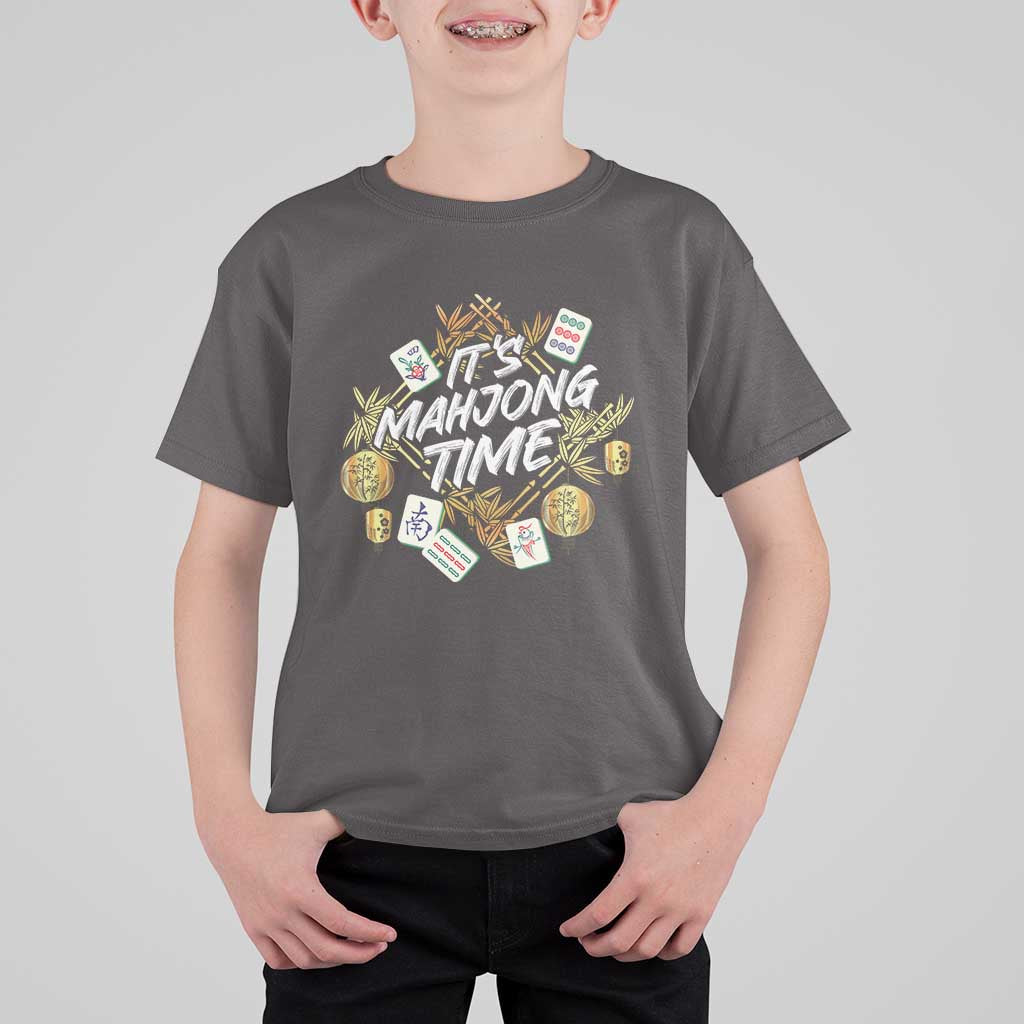 It's Mahjong Time Gambling Chinese Game T Shirt For Kid - Wonder Print Shop