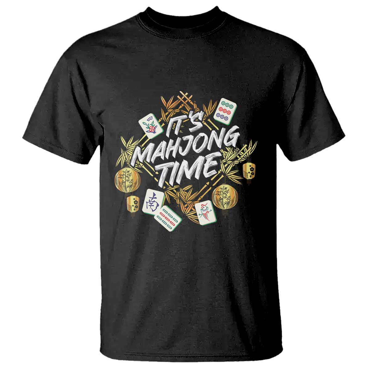 It's Mahjong Time Gambling Chinese Game T Shirt - Wonder Print Shop