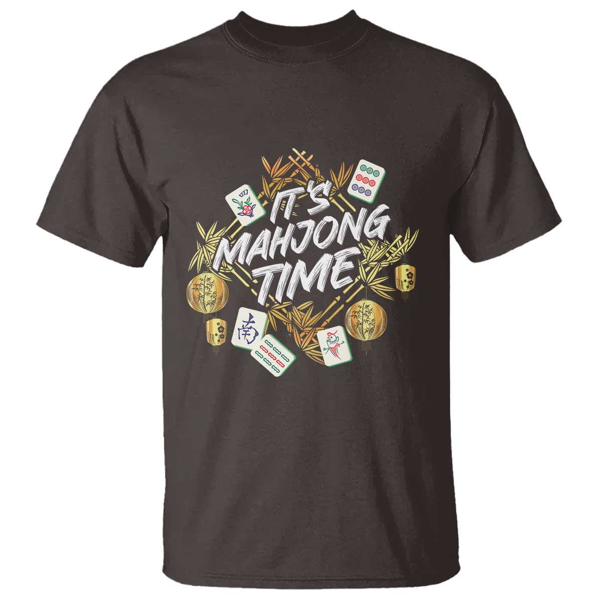 It's Mahjong Time Gambling Chinese Game T Shirt - Wonder Print Shop
