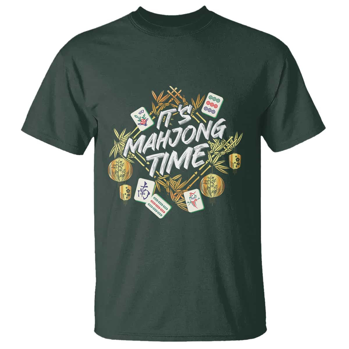 It's Mahjong Time Gambling Chinese Game T Shirt - Wonder Print Shop