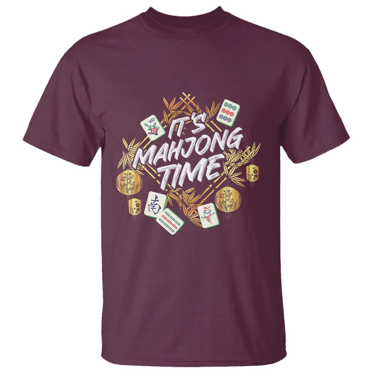 It's Mahjong Time Gambling Chinese Game T Shirt - Wonder Print Shop
