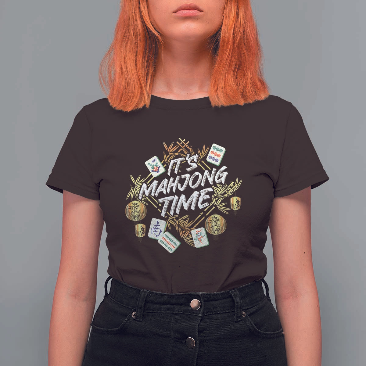 It's Mahjong Time Gambling Chinese Game T Shirt For Women - Wonder Print Shop