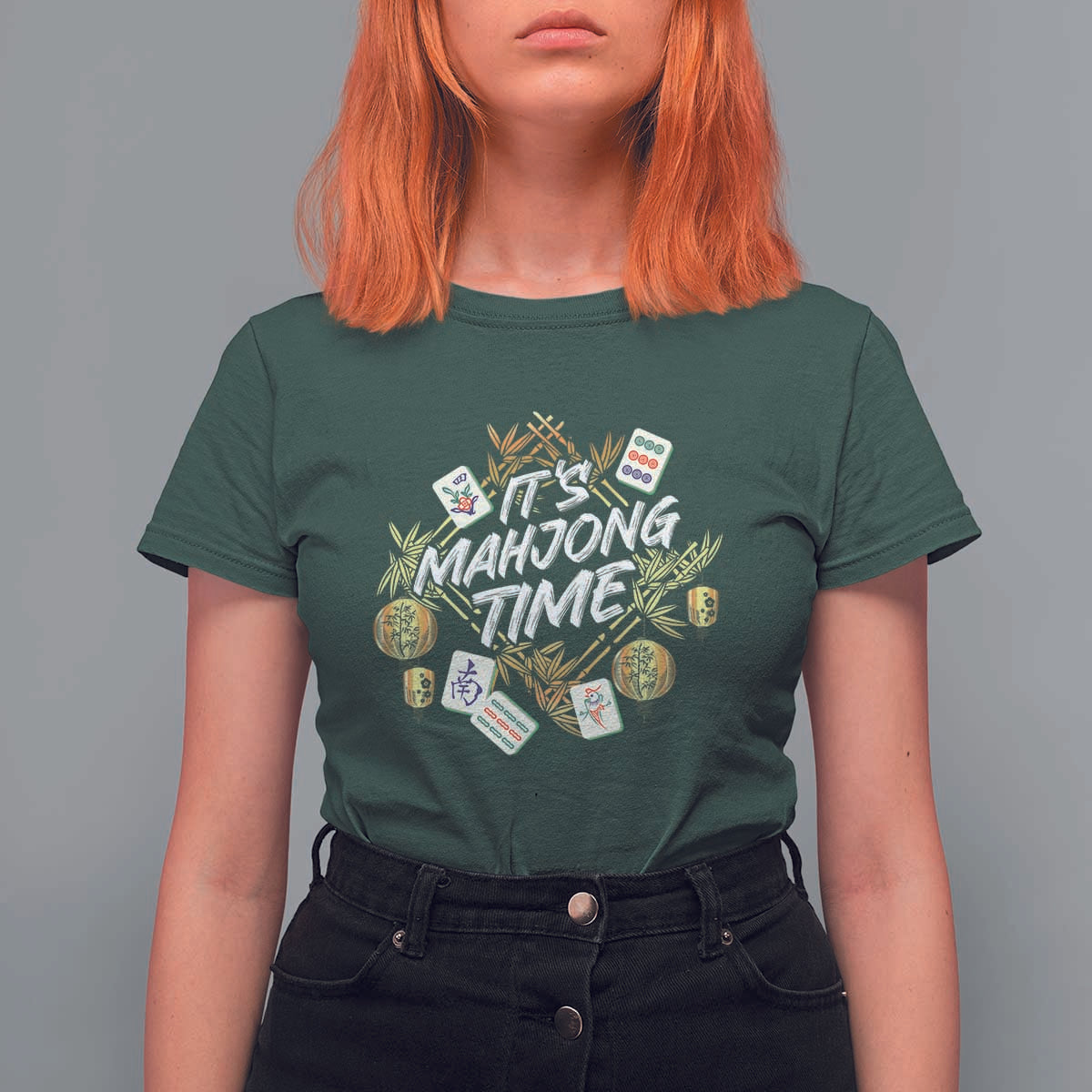 It's Mahjong Time Gambling Chinese Game T Shirt For Women - Wonder Print Shop