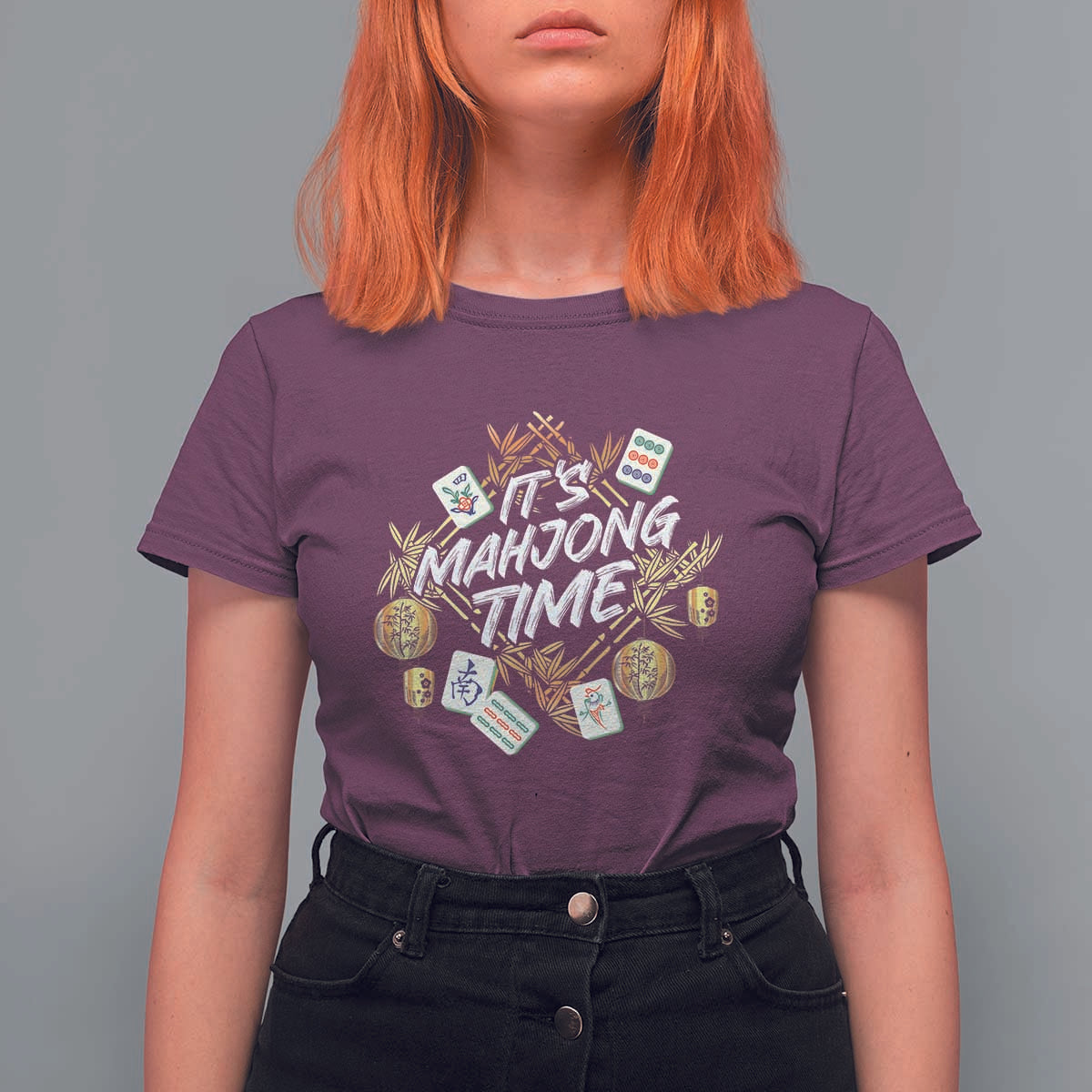 It's Mahjong Time Gambling Chinese Game T Shirt For Women - Wonder Print Shop