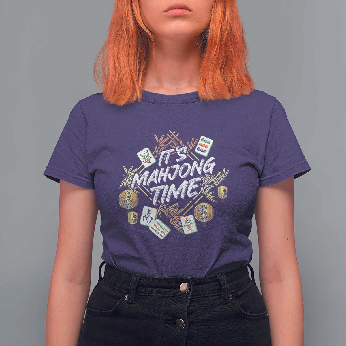 It's Mahjong Time Gambling Chinese Game T Shirt For Women - Wonder Print Shop
