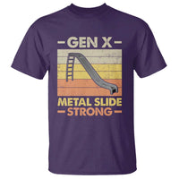 Funny Gen X T Shirt Metal Slide Strong Retro - Wonder Print Shop