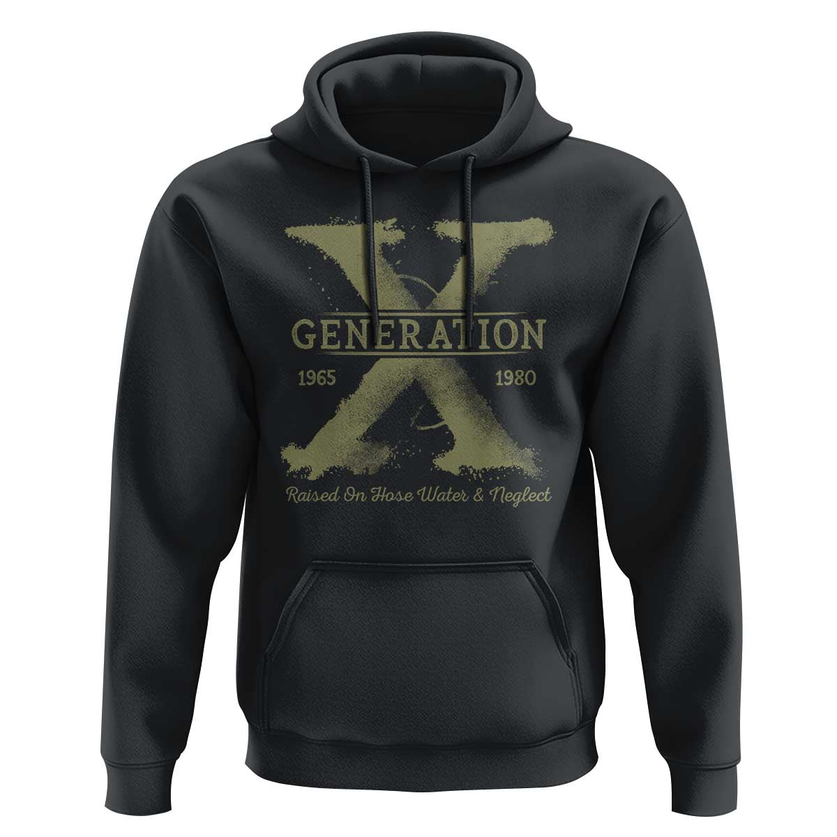 Gen X Hoodie Raised On Hose Water And Neglect - Wonder Print Shop