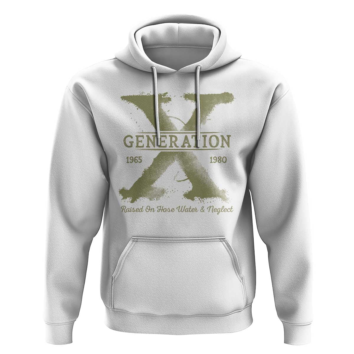 Gen X Hoodie Raised On Hose Water And Neglect - Wonder Print Shop
