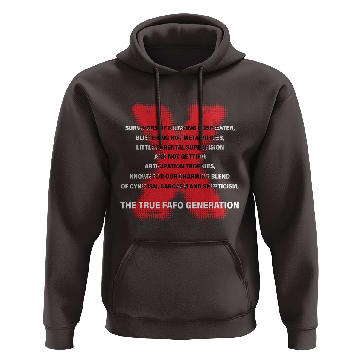 Gen X Hoodie The True Fafo Generation - Wonder Print Shop