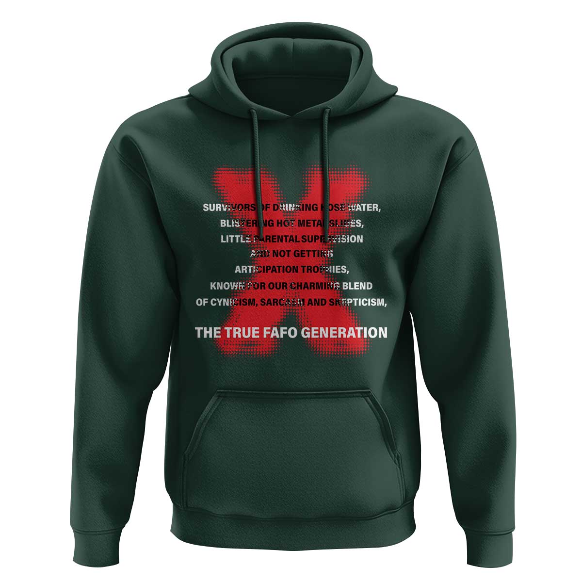 Gen X Hoodie The True Fafo Generation - Wonder Print Shop