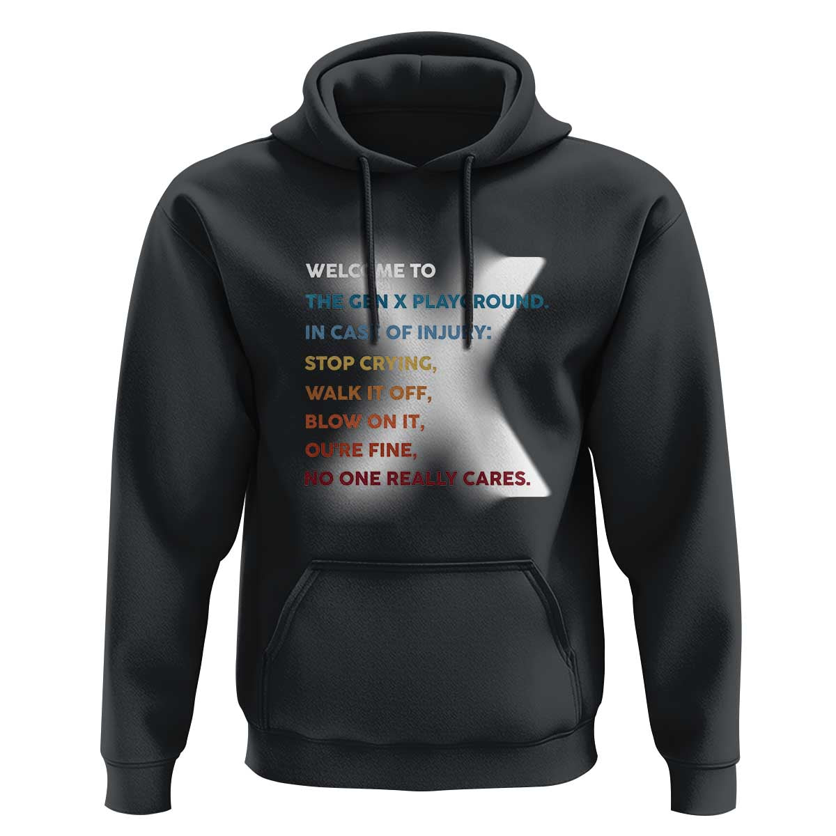 Funny Welcome To The Gen X Playground Hoodie - Wonder Print Shop