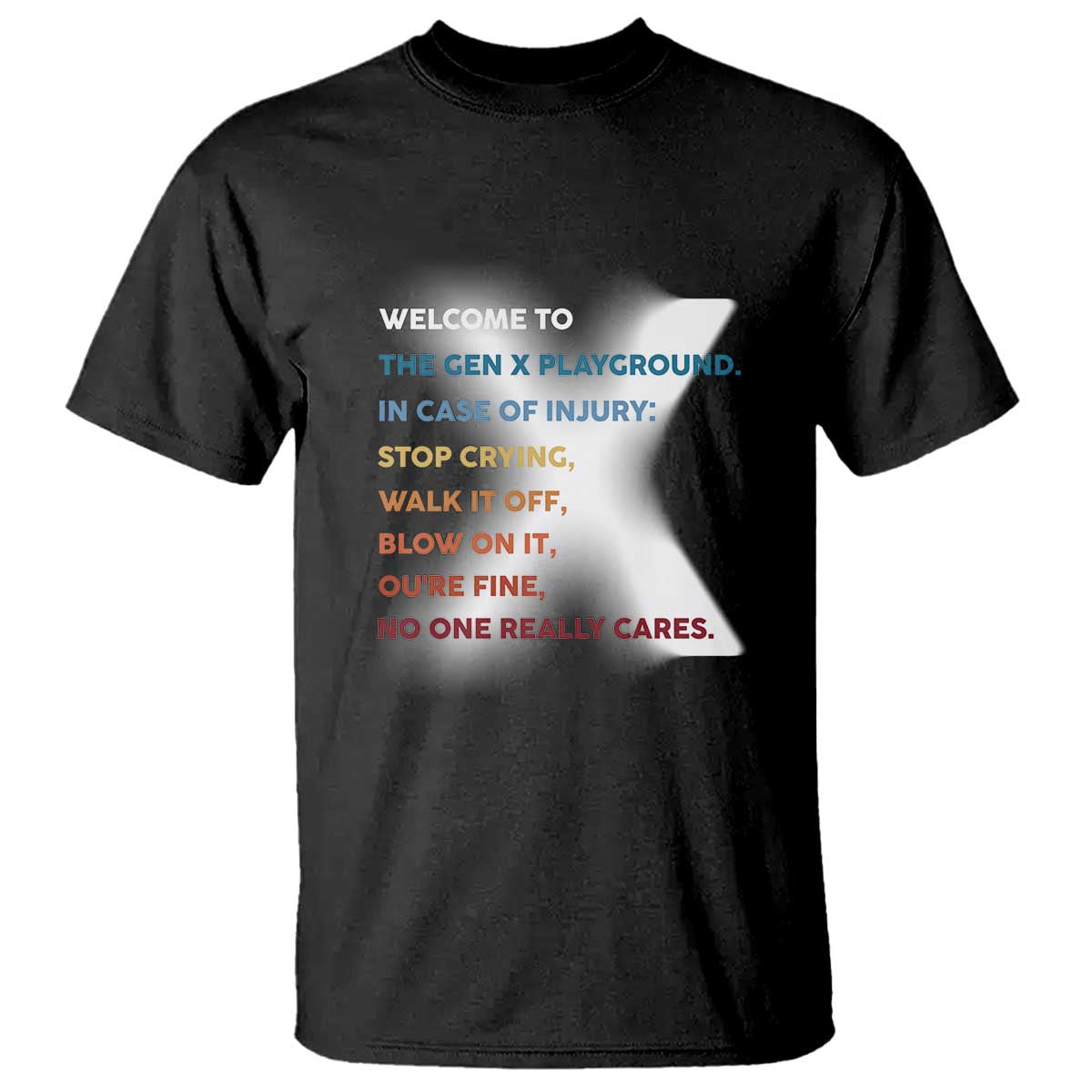 Funny Welcome To The Gen X Playground T Shirt - Wonder Print Shop
