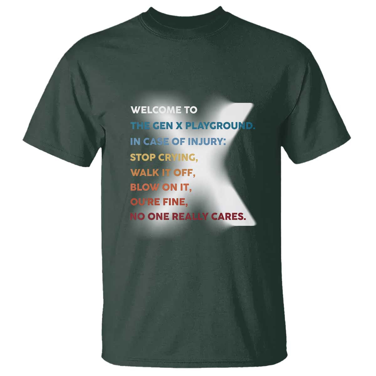 Funny Welcome To The Gen X Playground T Shirt - Wonder Print Shop
