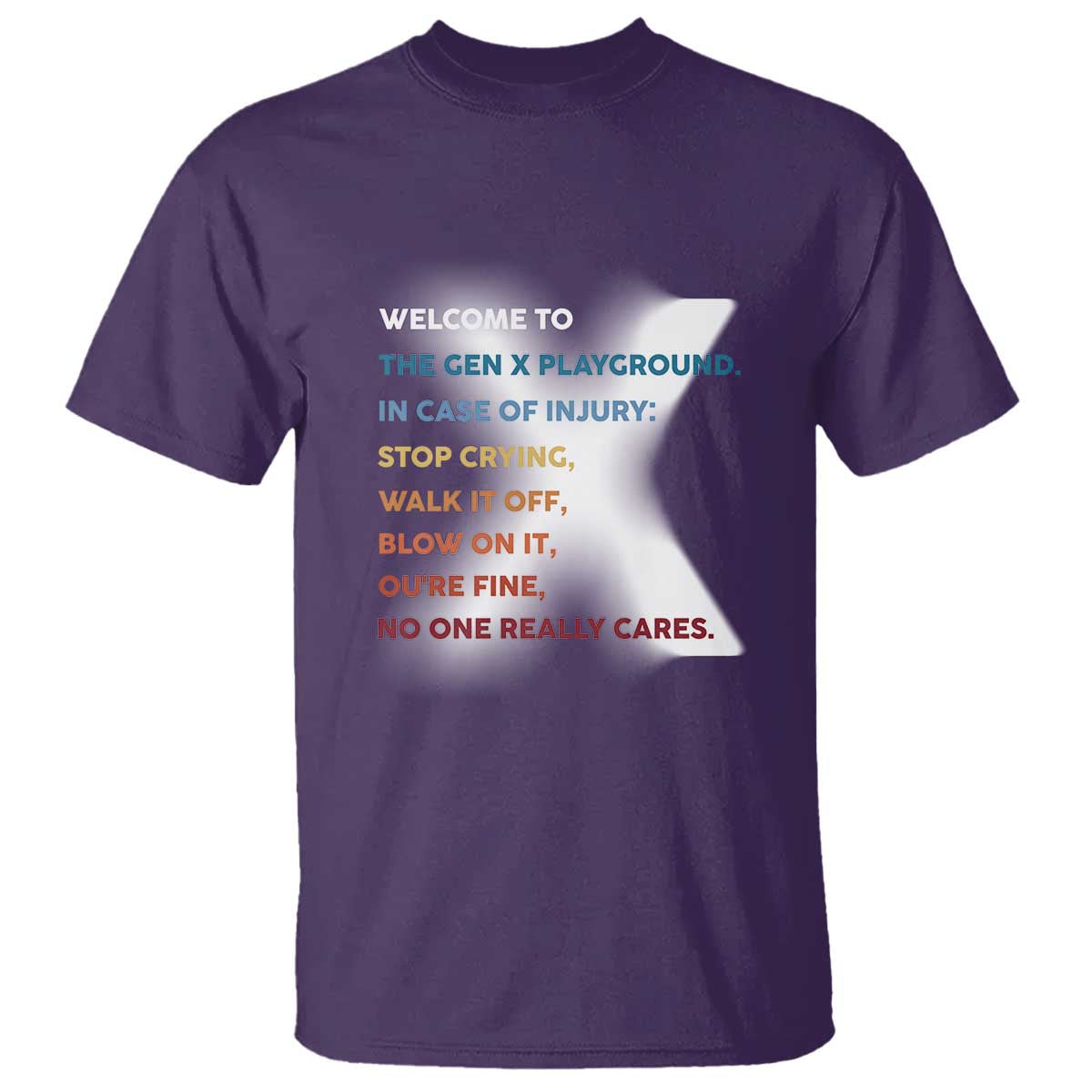 Funny Welcome To The Gen X Playground T Shirt - Wonder Print Shop
