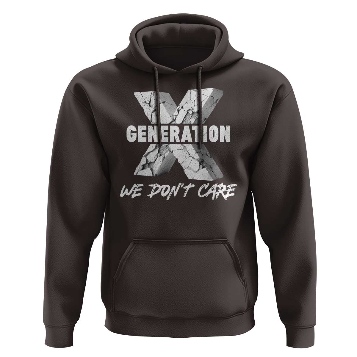 Funny Gen X We Don't Care Hoodie - Wonder Print Shop