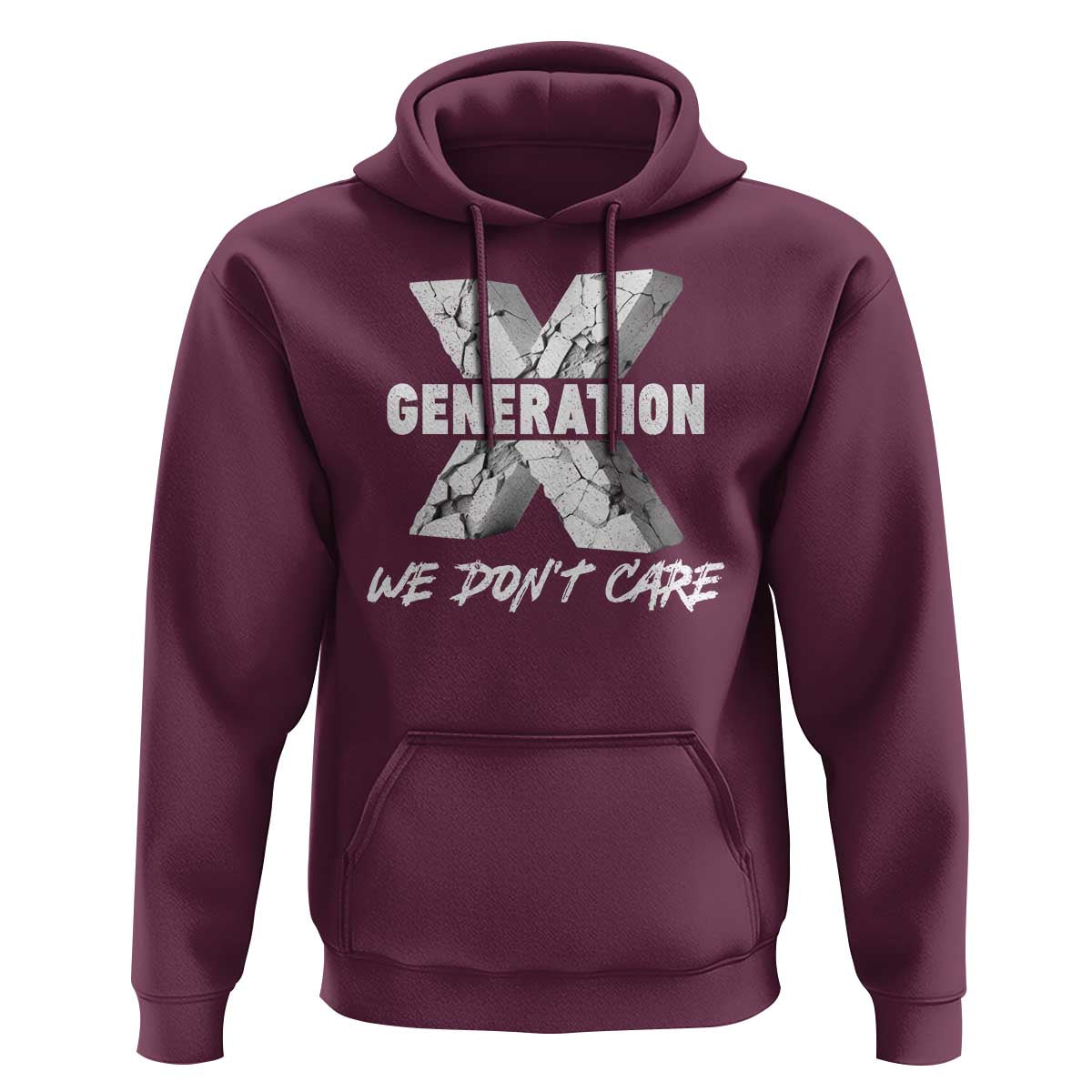 Funny Gen X We Don't Care Hoodie - Wonder Print Shop