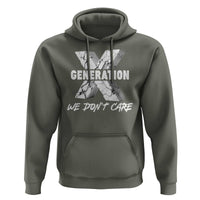 Funny Gen X We Don't Care Hoodie - Wonder Print Shop