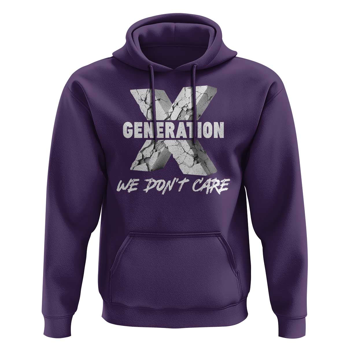 Funny Gen X We Don't Care Hoodie - Wonder Print Shop