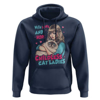 Childless Cat Ladies Hoodie With Love And Hope Cute Cat - Wonder Print Shop