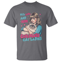 Childless Cat Ladies T Shirt With Love And Hope Cute Cat - Wonder Print Shop