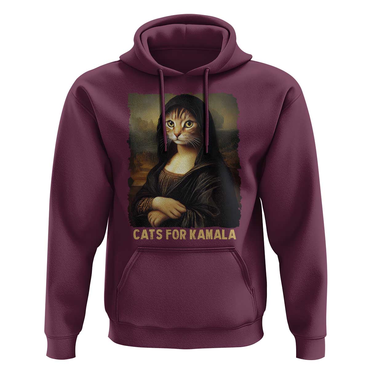 Funny Harris Cat Hoodie Cats Mona Lisa Vintage